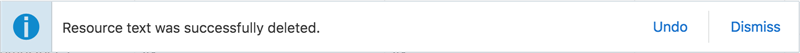 Delete Custom Text Snack Bar Notification