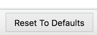 Customer Modules Management Page's "Reset to Defaults" Button