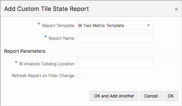 Add Custom Tile State Report