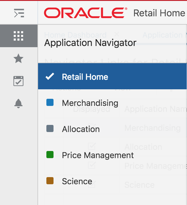 Retail Home Application Navigator