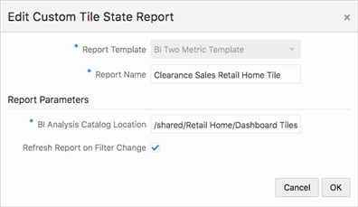 Edit Custom Tile State Report