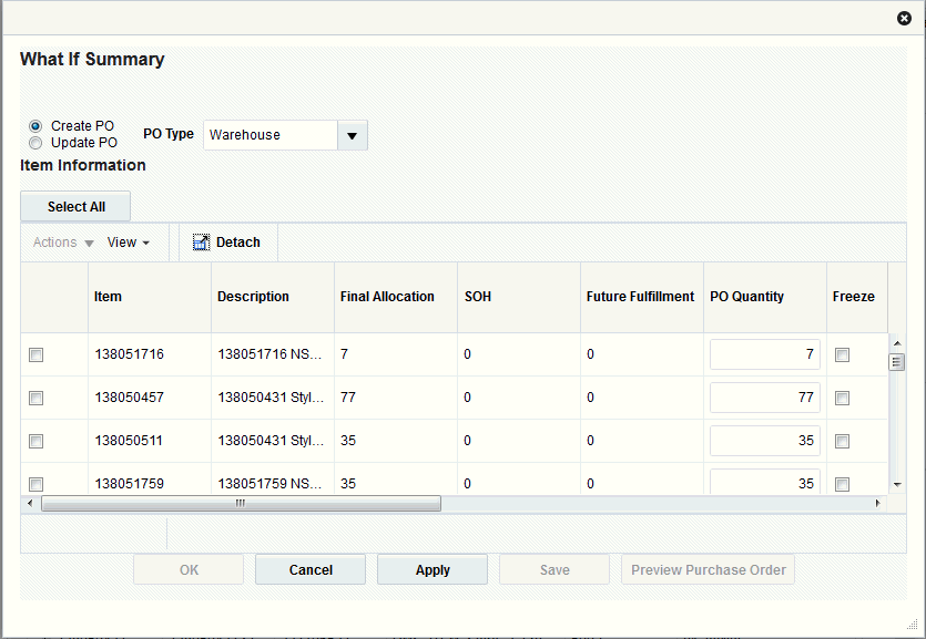 What if Summary Window