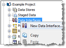 新規データ・インタフェース 新規データ・インタフェース