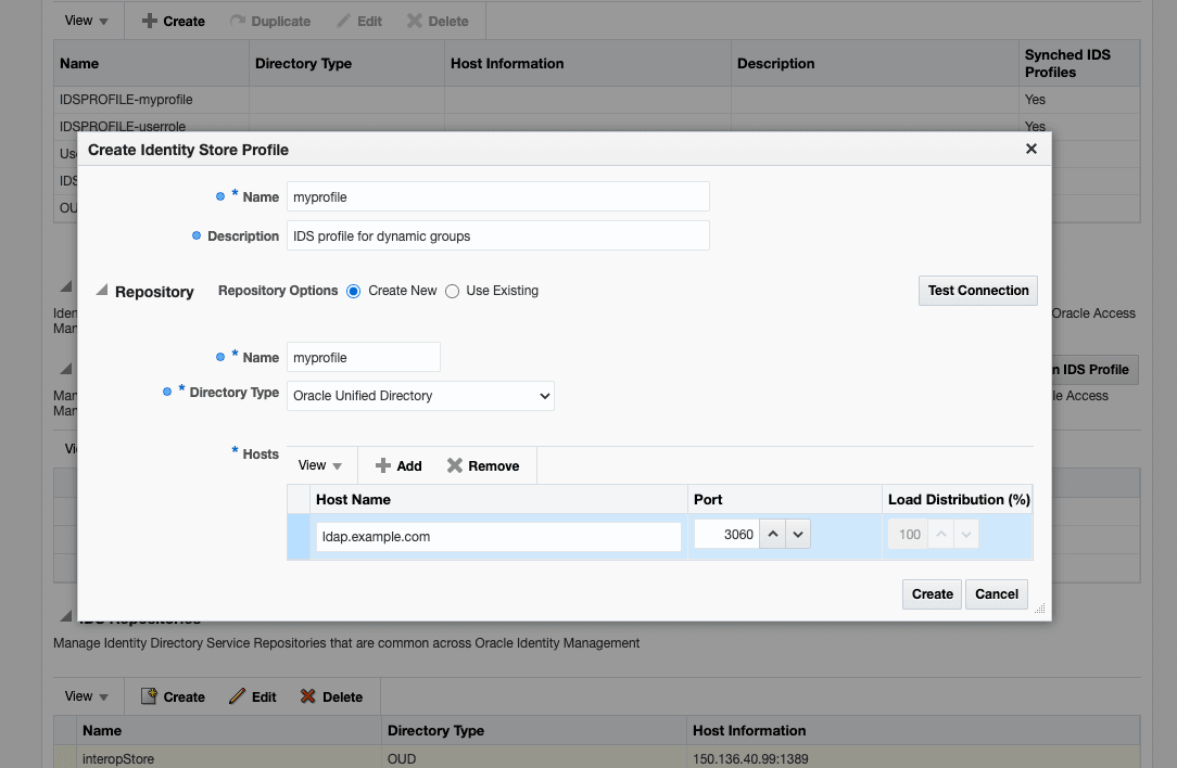 IDSプロファイルの作成