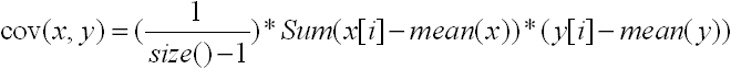 eq of covariance