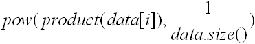 eq of geometric mean