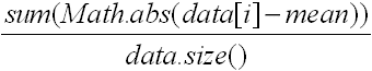 eq of mean deviation