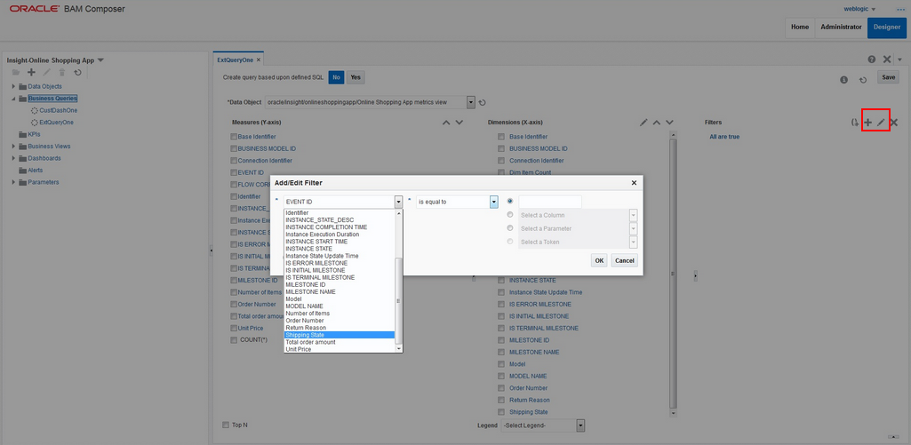 Oracle BAMコンポーザでの外部ダッシュボードの作成