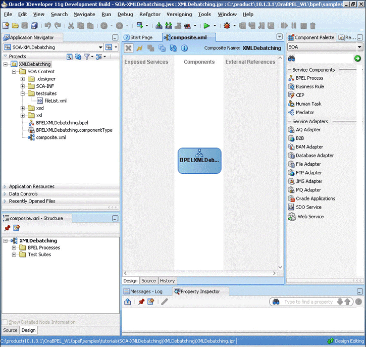 「開発者 - composite.xml」ページ