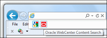 使用可能な検索プロバイダのリストにあるOracle UCM検索