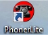 This image shows the PhonerLite icon.