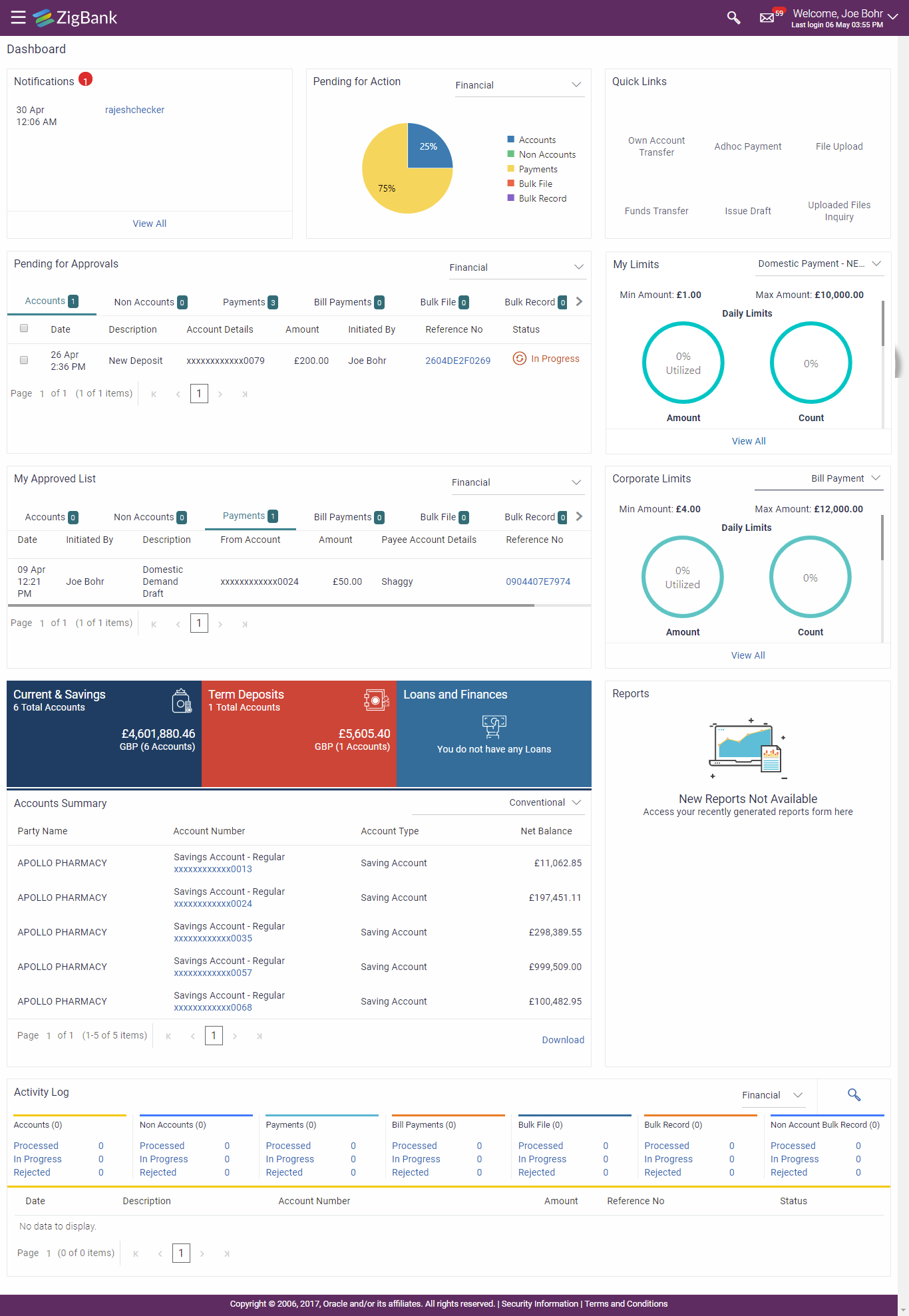 Approver Dashboard