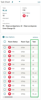 This image shows the Task Presentation screen with the check box checked