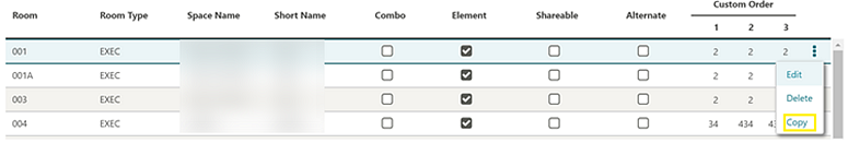 This image shows the Function space details