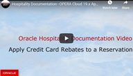 Video thumbnail, Apply Credit Card Rebates to a Reservation