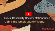 Video thumbnail, Using Quick Launch Menu