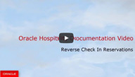 Video thumbnail, Reverse Check in Reservations