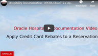 Apply Credit Card Rebates to a Reservation
