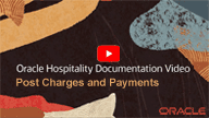 Post Charges and Payments to a Reservation