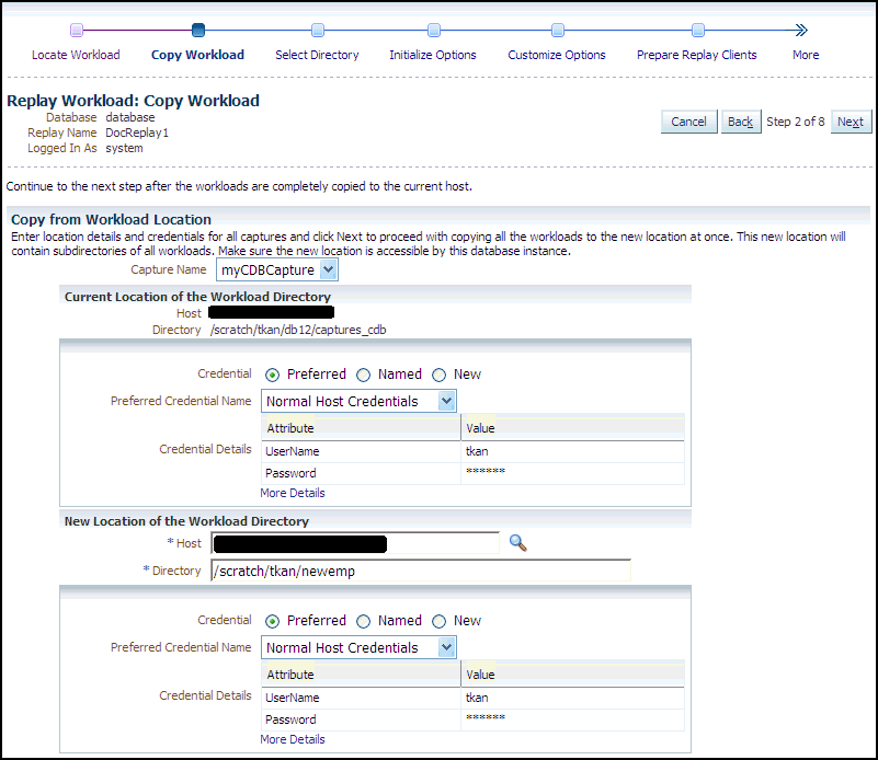 dbr_replay_copy_wkload.gifの説明が続きます。