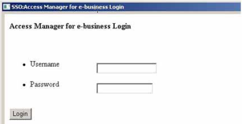 Example Dialog Box That Siebel CRM Desktop SSO Displays for Interactive Authentication: This image contains Username and Password fields and a Login button.