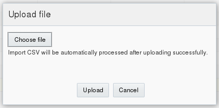 This screen capture shows an example of the Upload File dialog. This screen capture shows an example of the Upload File dialog.
