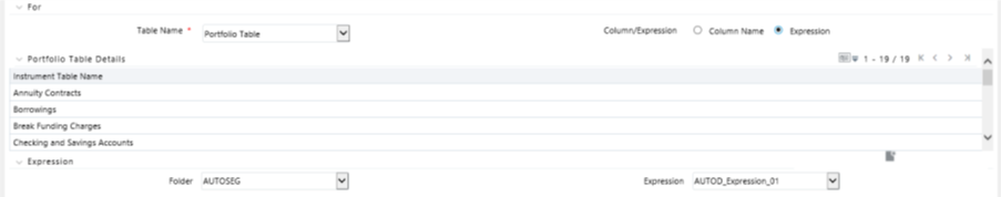 The Expression pane allows you to define an expression to act as the source for the allocation rule that you are creating.