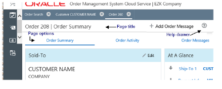 illustrates page title and position of all options for the page