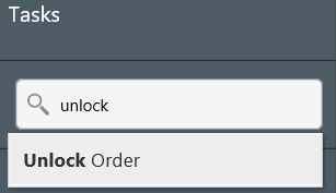 search field with sample search term