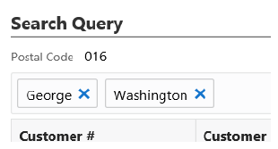 illustrates Search Query with additional filter terms