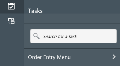Tasks menu illustration with Search