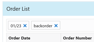 illustrates Search Query with additional filter terms
