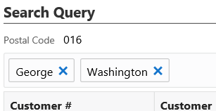 illustrates Search Query with additional filter terms