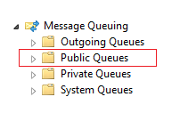 The figure shows the Public Queue list