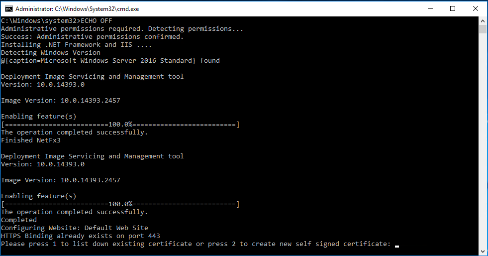 This figure shows the IIS Certificate Binding window