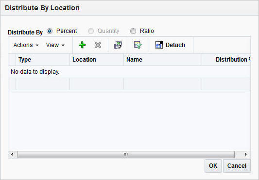 Distribute By Location window