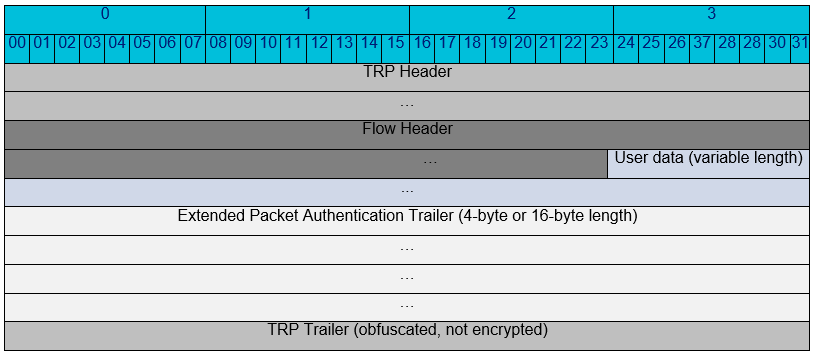 Encrypted Packet with Extended Packet Authentication Trailer