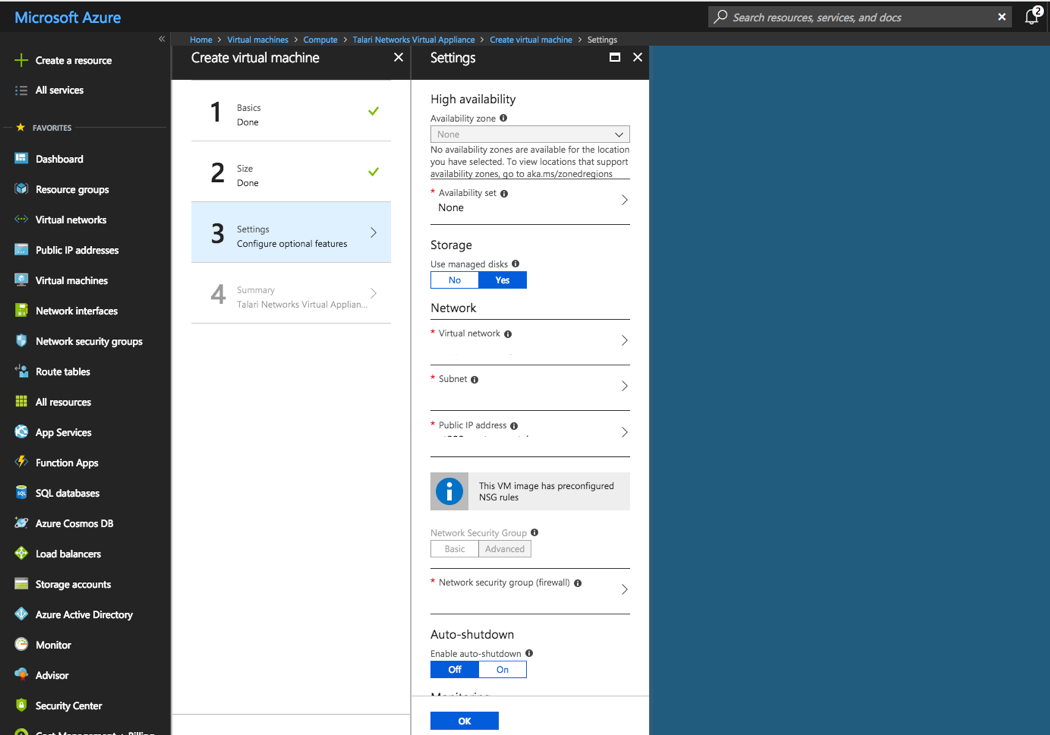 Create Virtual Machine: Configure Optional Features Create Virtual Machine: Configure Optional Features