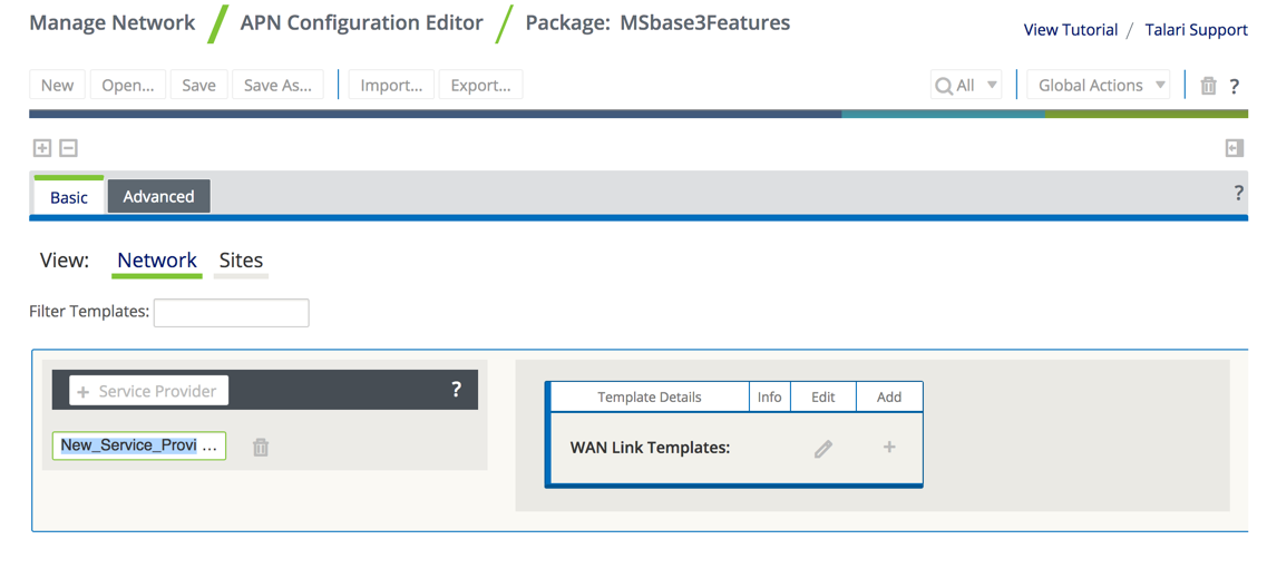 Wan Link Template Broadband Mpls And Private Intranet