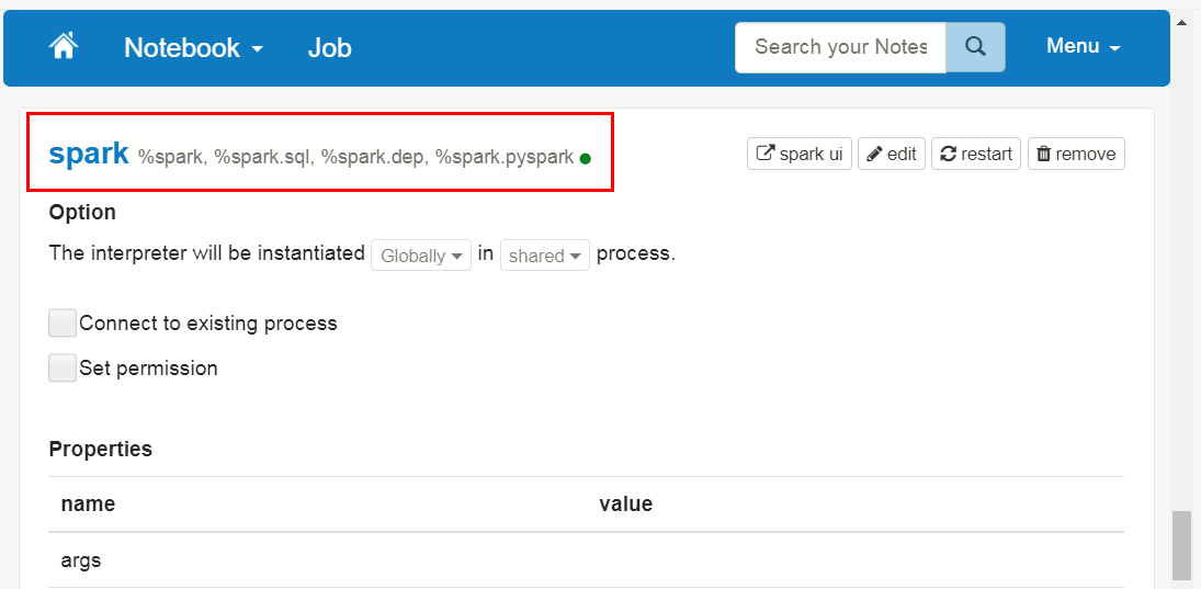 spark_interpreter.pngの説明が続きます