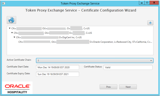 This image shows the certificate chains from the certificate provided