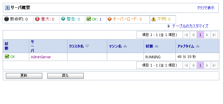 [サーバ概要] ページ