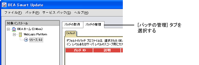 プライベート パッチのダウンロード