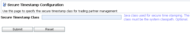セキュアなタイムスタンプのコンフィグレーション 