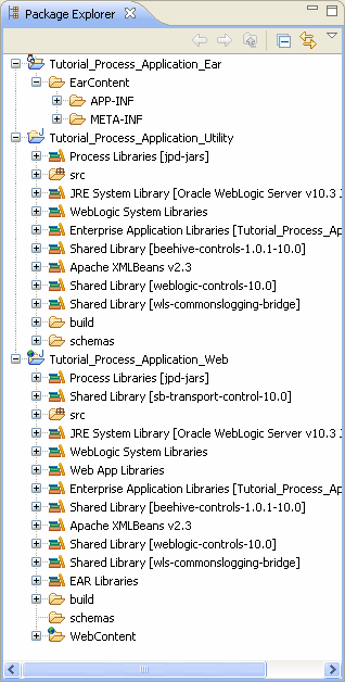 [パッケージ・エクスプローラー] ペイン