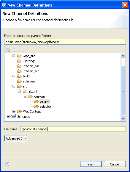 新しいチャネル定義
