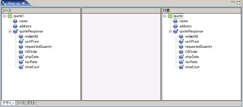 XQuery サンプル - FLWOR 式