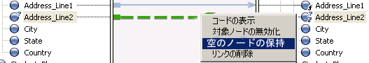 空のノードの保持