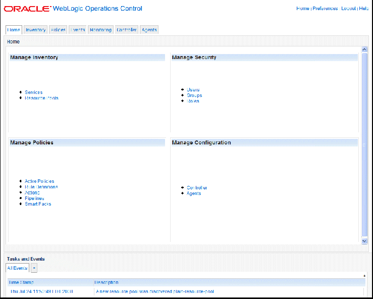 WLOC Administration Console
