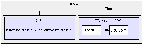 ポリシーの制約とアクション